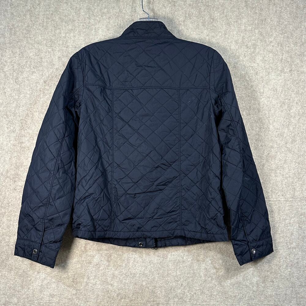Gap Kids, Boys/Girls XXL 14-16 Quilted Utility Jacket Navy Blue Snap Button Coat - Picture 6 of 6